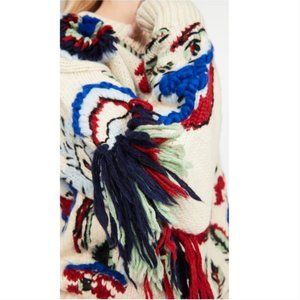 Tory Burch Hand Knit Intarsia 